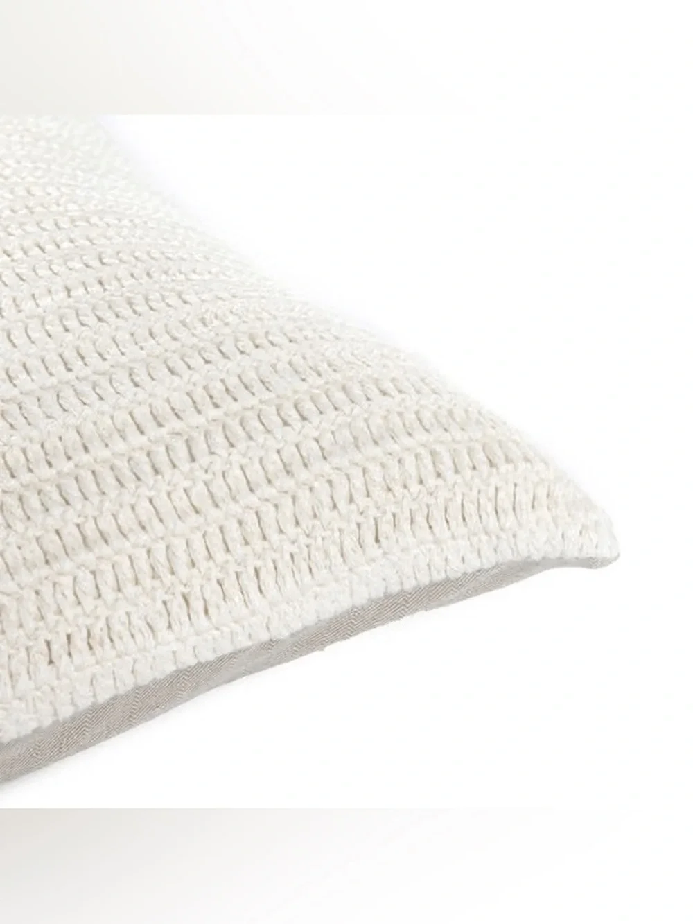 NWT Villa SET OF TWO Ivory Knit Lumbar Pillow Pair